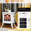 Electric Fireplace 17", White, 750W - 1500W, Realistic Logs And Flame, Overheat Protected Heating Unit & Appliance