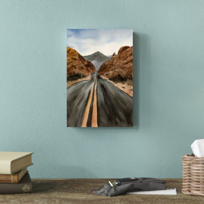 " Watercolor Western Road "