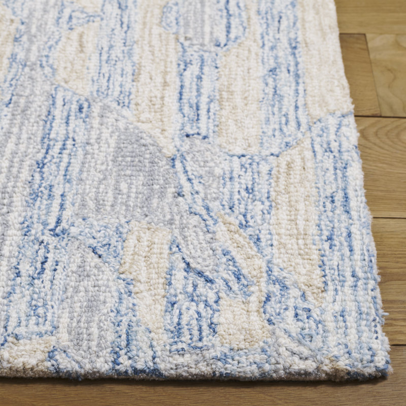 Metro 390 Hand Tufted 80% Wool; 20% Cotton Abstract Rug, Rectangle 5' x 8'