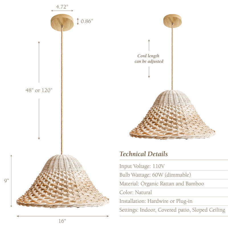 Belizanda 1 - Light Natural Pendant