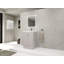 Meuble-lavabo autoportant 24 po avec lavabo en résine et 2 portes d'armoire à fermeture en douceur (emballage KD)-126528375