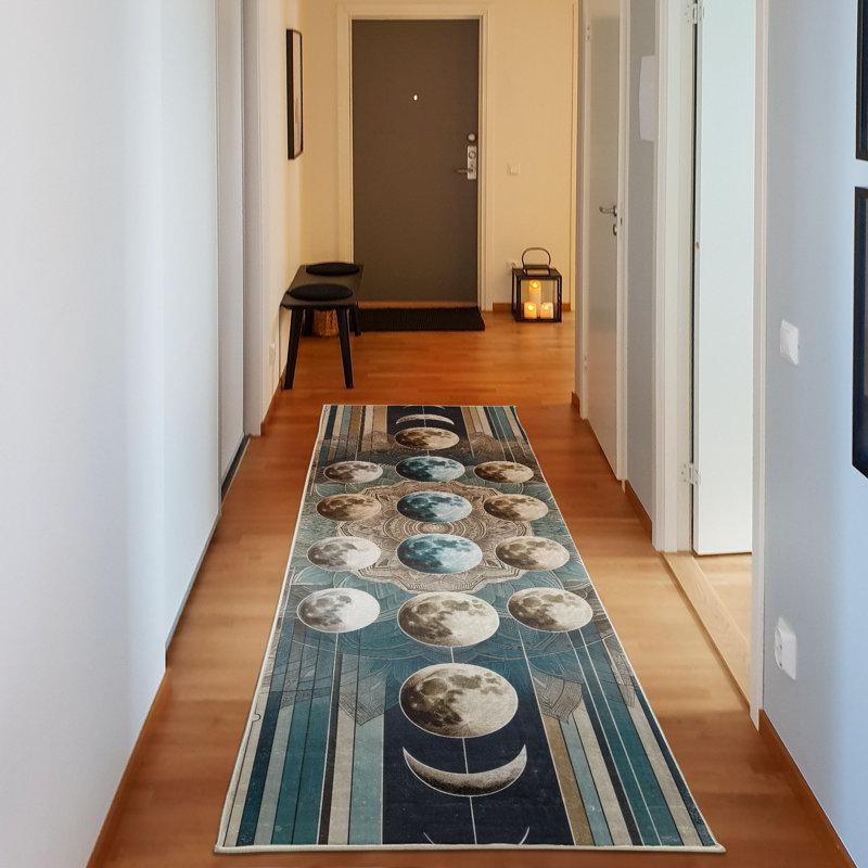 Machine Printed 229cm X 79cm Area Rug