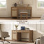 Bureau en rotin de 55,25 po avec tablettes réglables et beaucoup de rangement-1461225188-1473011910