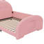Lit simple tapissier princesse en forme de lapin, lit plateforme simple avec tête et pied de lit-2100597344