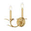 Applique murale 2 lumières feuille d'or 12,25 po Aslin-123223030