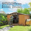 11 ft. W x 13 ft. D Metal Garden Shed-1018035638