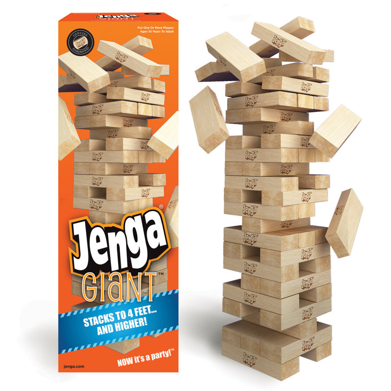 Véritable Jenga géant en bois franc