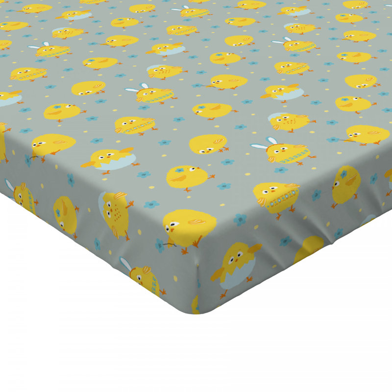 Microfiber Floral Fitted Sheet, Queen Fitted Sheet