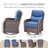 5-7 Person Outdoor Wicker Patio Conversation Set With Ottomans-2006172535-2006172532