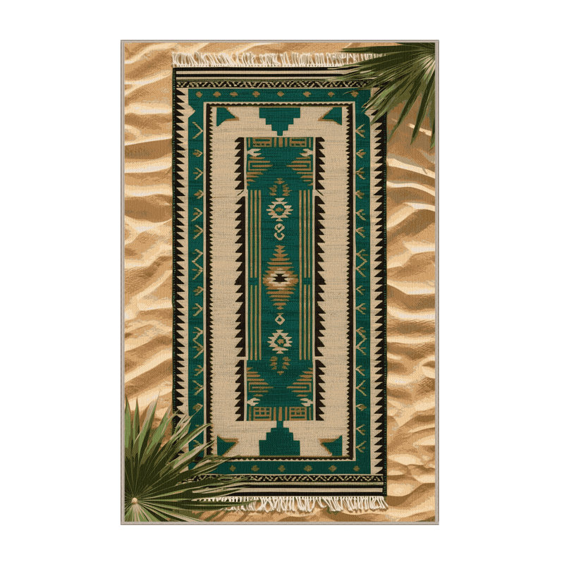  Tapis lavable Desert Oasis Southwestern, Tapis de couloir 2 pi x 4 pi