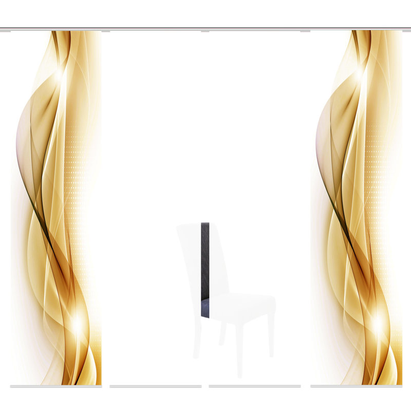 Parmer Polyester Standard Track Insert Sliding Panel, Gold