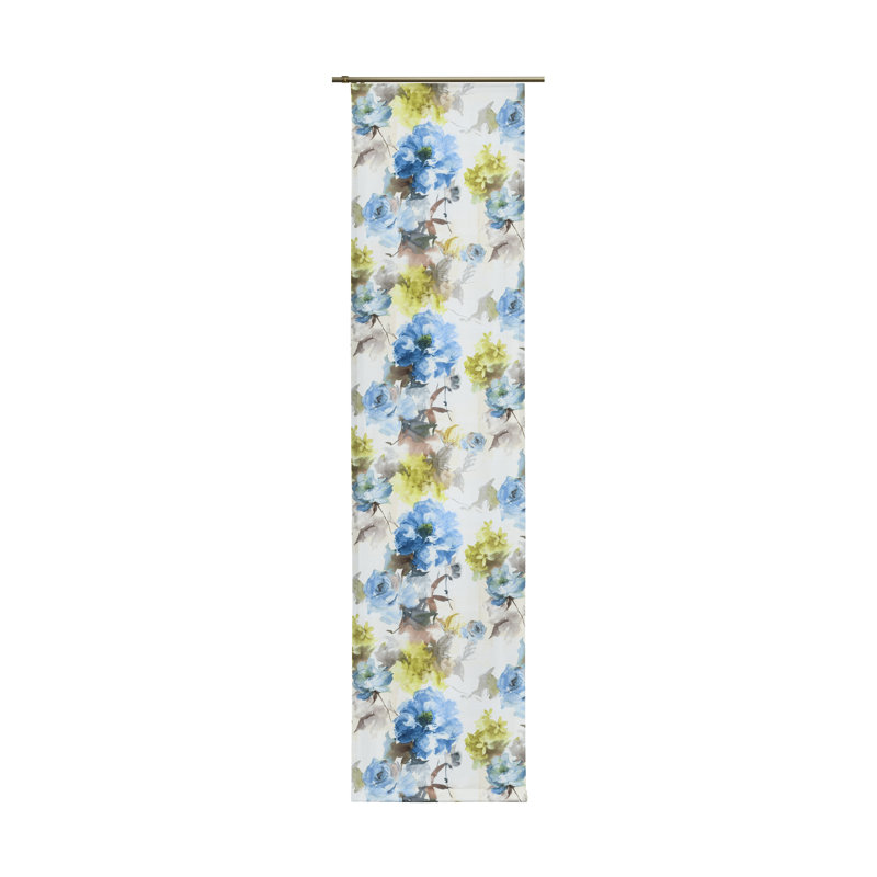 Bartling Track Insert Blackout Sliding Panel Curtain, 245cm H x 60 cm W, Blue