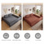 Canapé-lit avec coussin rectangulaire et coussins, fauteuil convertible, canapé de plancher et matelas de couchage, canapé-lit pliant en mousse à mémoire de forme pour chambre à coucher, orange