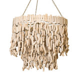 'Wiggle' Wood Chandelier