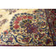 Tapis crème / beige / bleu noué à la main de conception unique 9 pi 9 po x 14 pi 2 po Tairiq