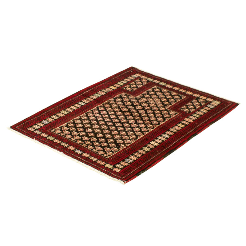 Tapis décoratif en laine de conception unique noué à la main New Age 3 pi 6 po x 4 pi 8 po Berthal