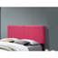 Structure de lit plate-forme rose contemporaine avec structure en bois massif et tête de lit confortable