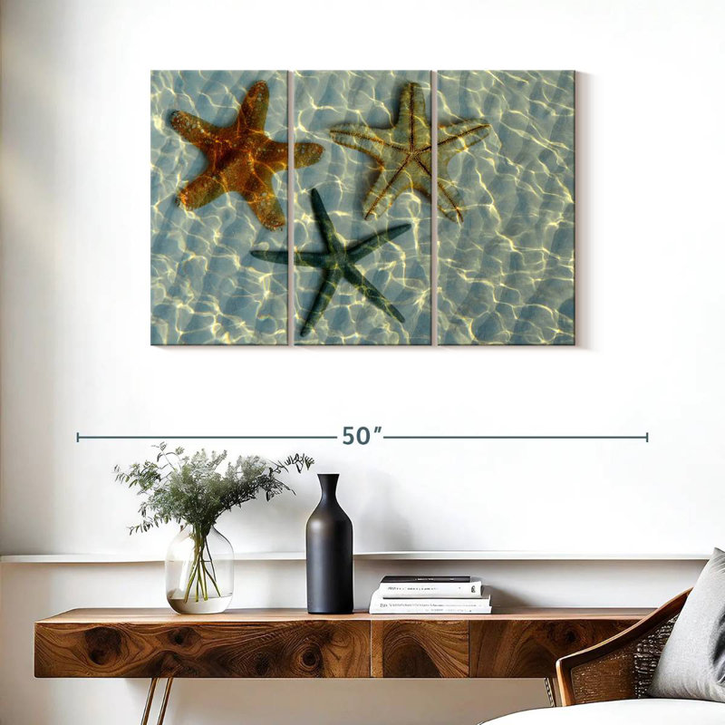 Brampt Underwater Trio Starfish, 24" H x 38" W