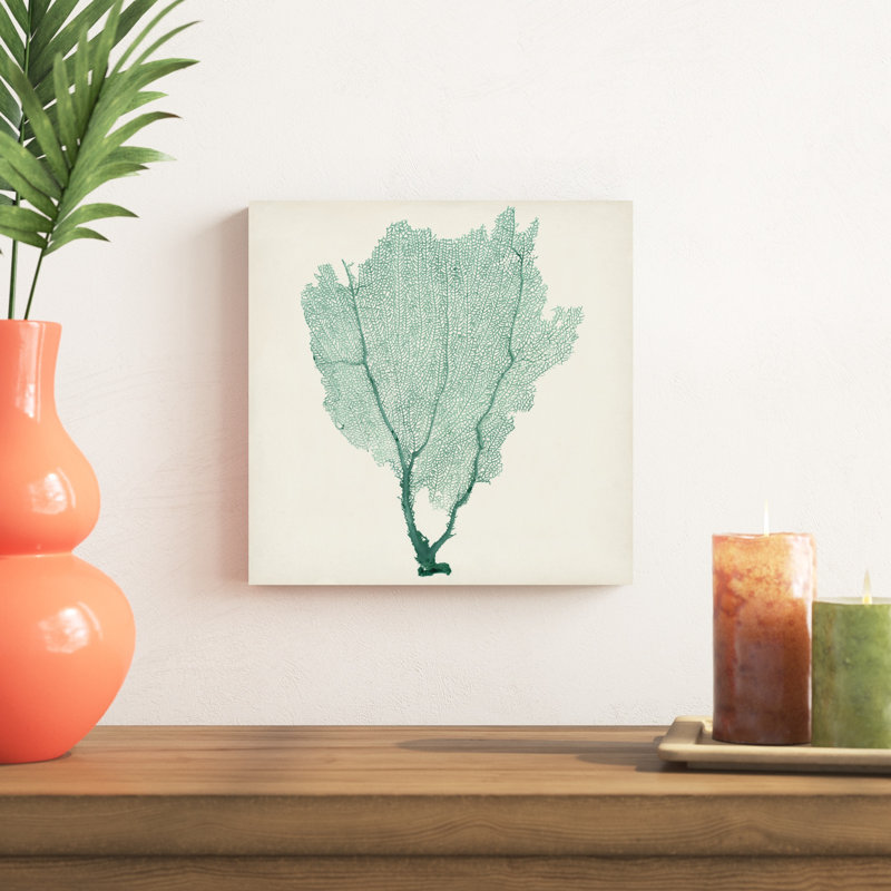 «Sea Fan I» par Vision Studio, reproduction d'art sur toile, H 12 po x l 12 po, Toile tendue