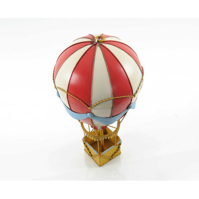 8.5" X 8.5" X 14.5" Vintage Hot Air Balloon