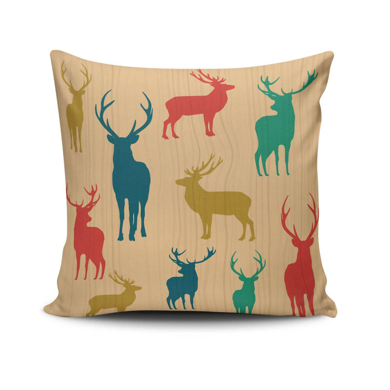 Cecy Decorative Cushion, 17.0 x 17.0 Inches, 50% Cotton / 50% Polyester, Machine Washable, Ironable, Silicone Filling, Concealed Zip Closure | Soft & Stylish Throw Pillow for Living Room, Bedroom, & Office Décor