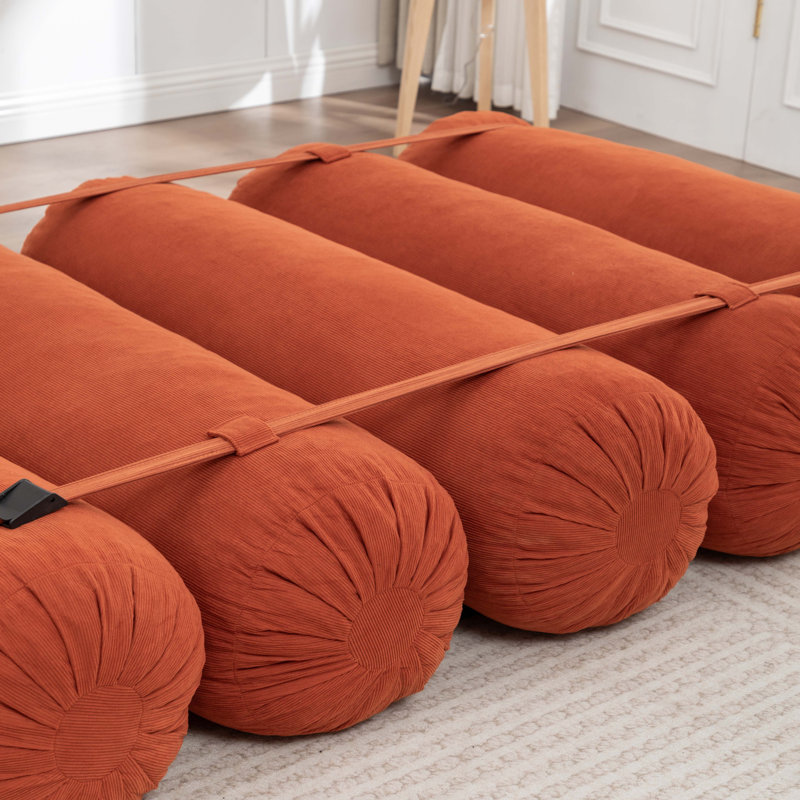 Adjustable Floor Sofa, Corduroy Lazy Sofa With Adjustable Straps For Versatile Configurations, Multi-Person Leisure Chair, Suitable For Living Room, Bedroom And More