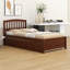 Structure de lit plateforme en bois avec lit gigogne-1744235873