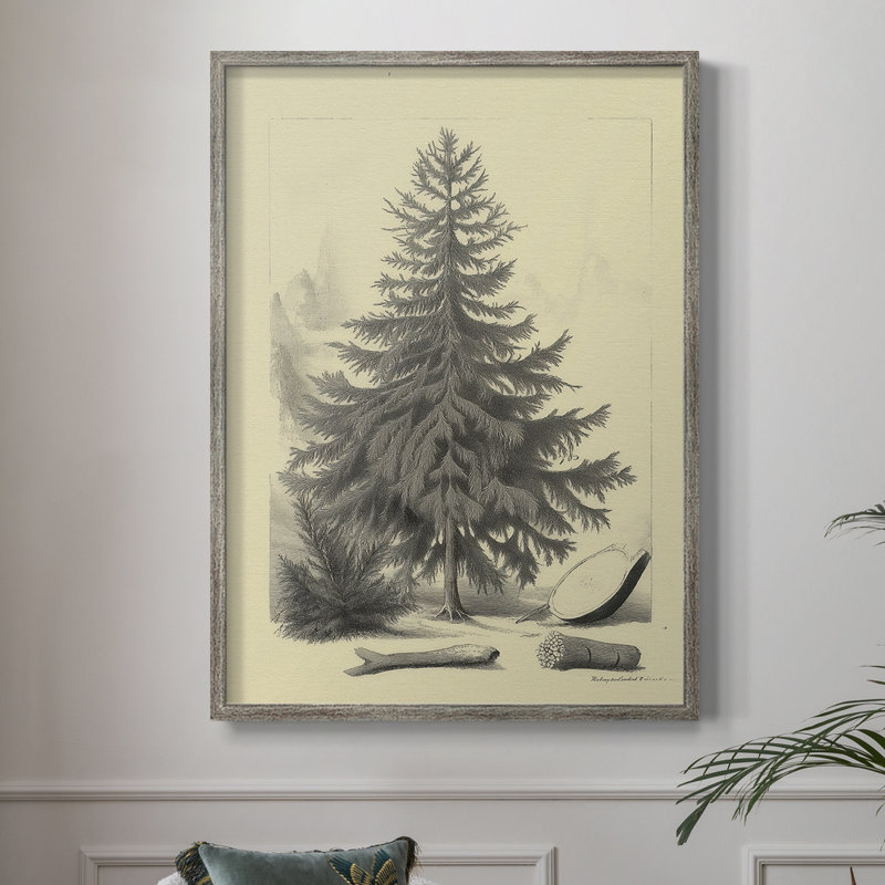 Reproduction d'art encadrée de Noël, H 21 po x l 17 po