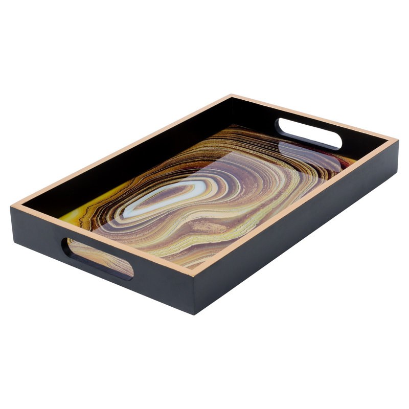 Blackburn Glass and Resin Decorative Tray