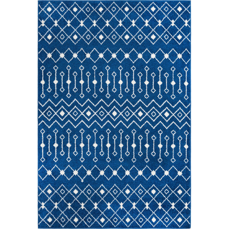 Geometric Indoor Rug, Rectangle 6' x 9'