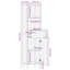 Solid Wood Bathroom Cabinet-1893425854
