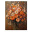 Assortiment de bouquets Brown Autumn Symphony I - décoration murale en bois avec bouquets assortis - sur bois de pin naturel-286906659