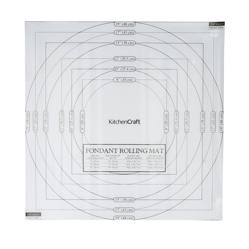 KitchenCraft Measure and Roll PVC Icing Mat