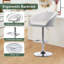 Tabouret de bar rotatif à hauteur ajustable Anastacio-587447634-587447156