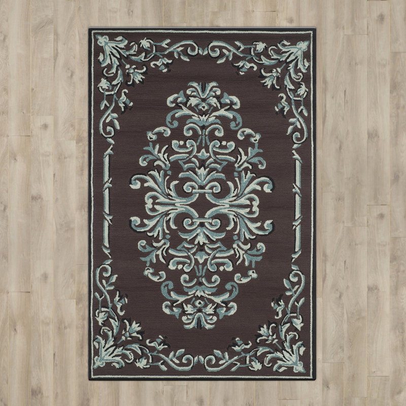 Sedgemoor Hand Hooked Performance Geometric Rug, Rectangle 9' x 12'