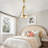 2 - Light Modern Shaded Drum Chandelier , Adjustable Height Pendant Light For Dining Room, Living Room, Foyer