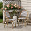 Ensemble de 2 chaises avec cadre en aluminium résistant à la rouille et tissage en rotin de polyéthylène durable pour une élégance extérieure.-743479652