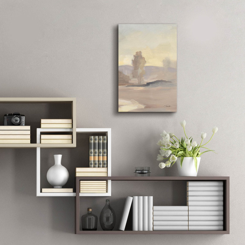  «Monochromatique Farm View 4» par Silvia Vassileva, art mural en verre acrylique, 16 po x 24 po