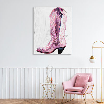 Cowgirl Cinderella's Boot Canvas, design by Sasha