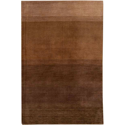 Hand-Knotted Wool BROWN Area Rug