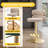Italian-Inspired Modern Luxury Adjustable Height Swivel Counter & Bar Stool with Stainless Steel Pedestal Base (Set of 1)-215660684-256346132
