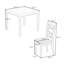 5-piece Wooden Dining Table Set with 4 Chairs