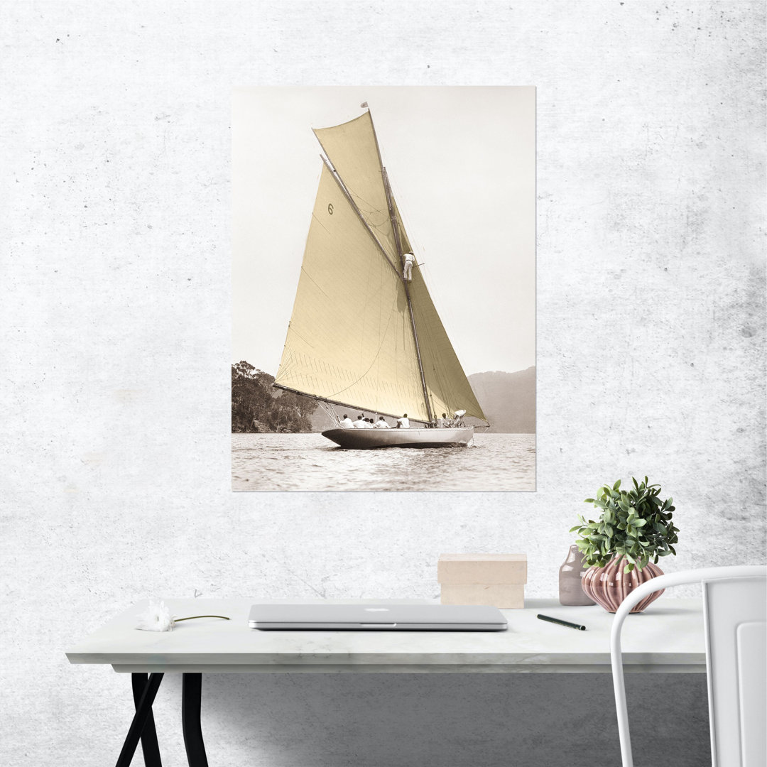 Poster Vintage Yacht