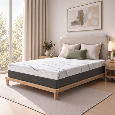 12"Medium Firm Gel Memory Foam Mattress In a Box, Pressure Relief & Motion Isolation with Breathable Washable Cover, CertiPUR-US & OEKO-TEX Certified