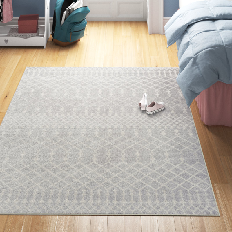 Tapis gris Athalla, Rectangle 5 pi 3 po x 7 pi