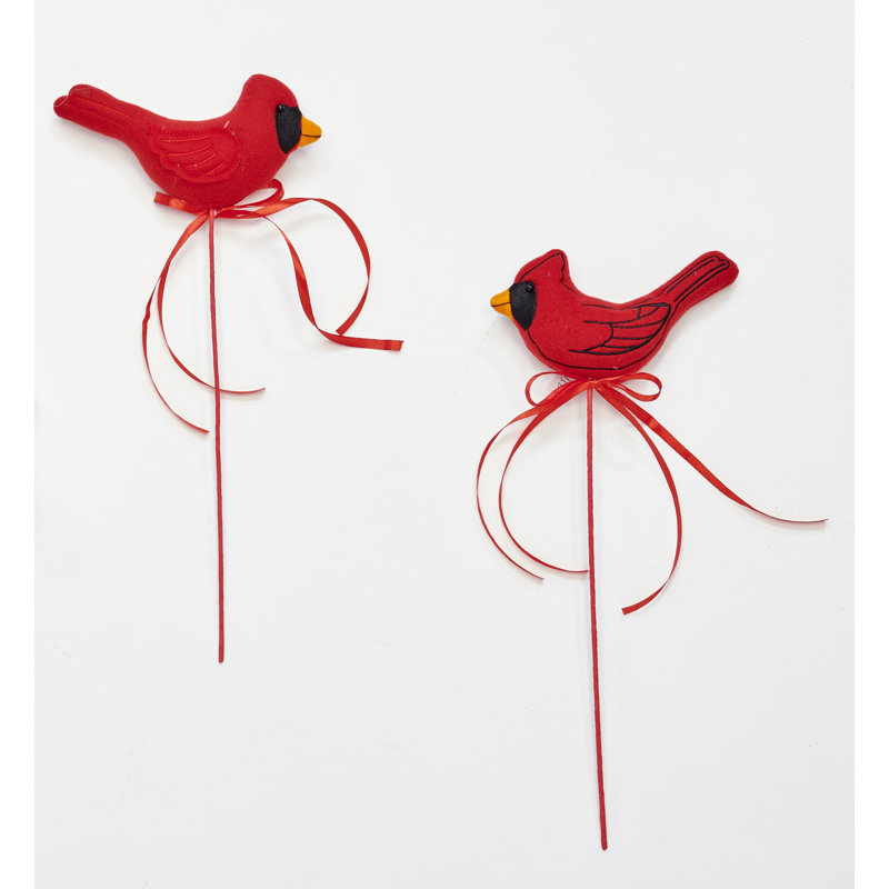 16" Red Bird Stem