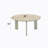 Ingram Ceramic Top & Light Gray Finish Coffee Table