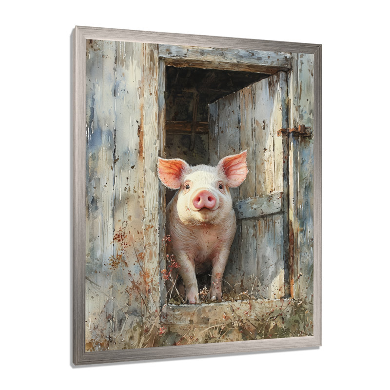 Donia - animaux, impressions sur toile, H 40 po x l 30 po, Reproduction encadrée d'une seule photo, Argent argent