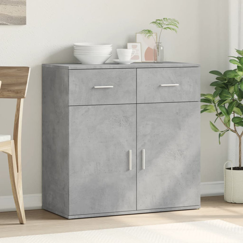 Lilya 79cm Sideboard, Concrete Grey