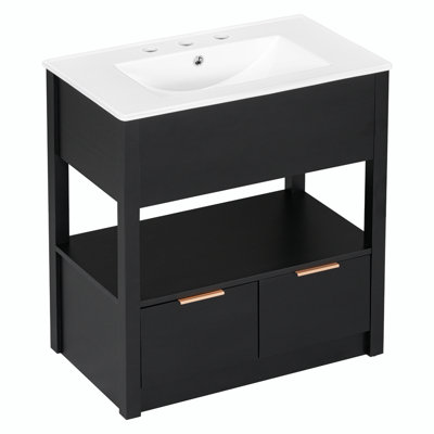 Meuble-lavabo simple 30 po avec comptoir